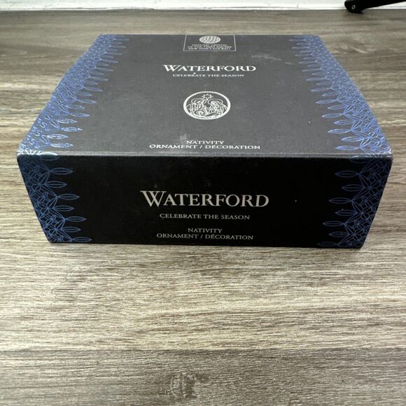 NEW WATERFORD Crystal Nativity Holy Family Christmas Ornament - Picture 4 of 5